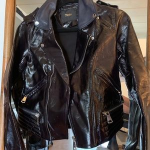 Patent Leather Maje jacket